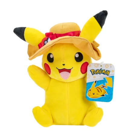 Pokemon Pikachu bamse med hat, 20 cm