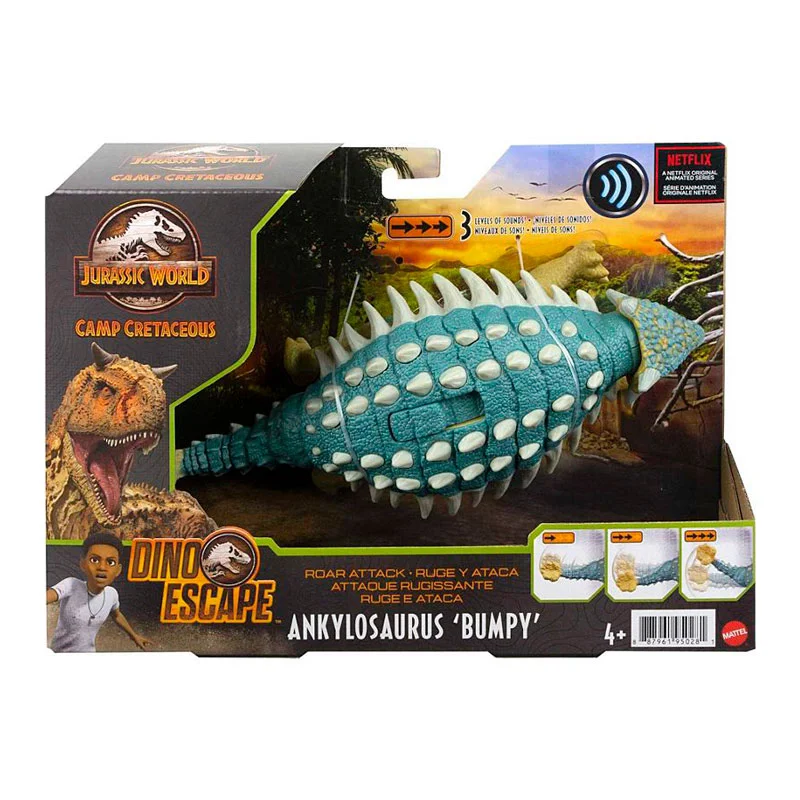 Jurassic World roar attack, Ankylosaurus Bumby
