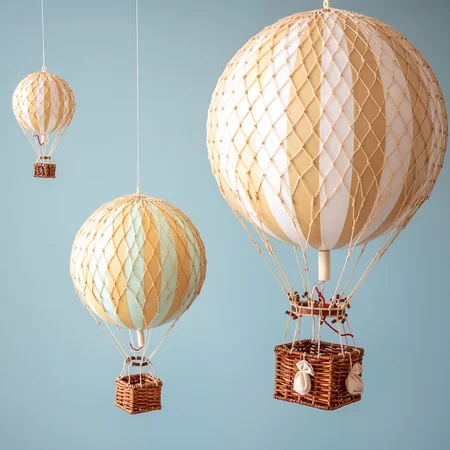 Authentic Models luftballon 8,5 cm - hvid og ivory