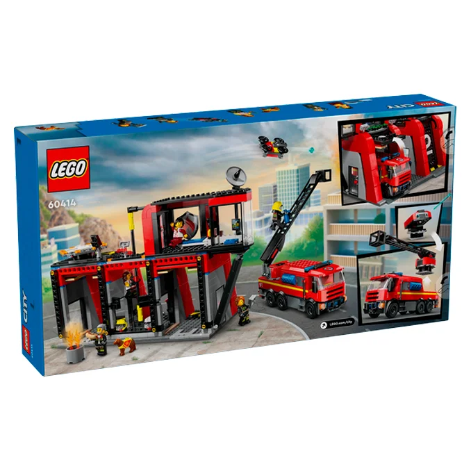 LEGO® CITY, Brandstation med brandbil