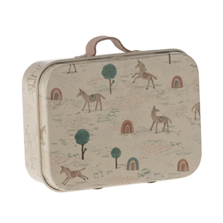 Maileg micro kuffert - Des licornes