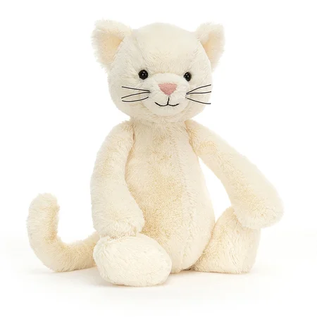 Jellycat Bashful Hvid Kat, 31 cm