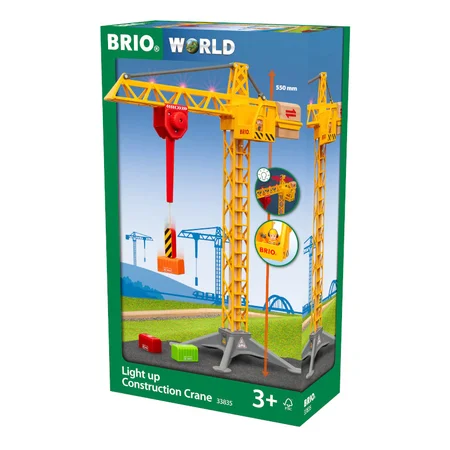 Brio byggekran m.lys