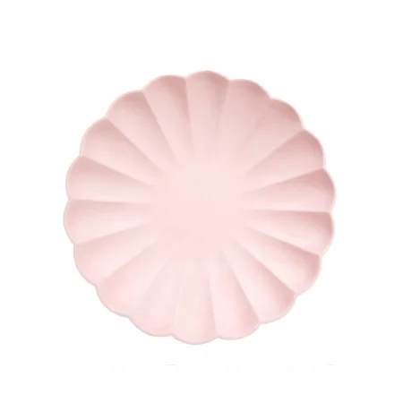 Meri Meri eco tallerken, lille - rosa