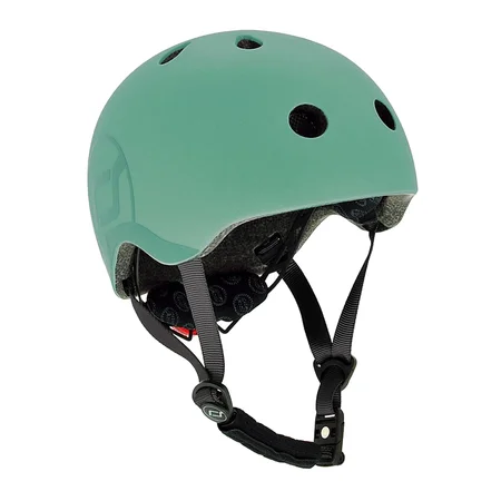 Scoot and Ride LED-Fahrradhelm, S-M - Forest