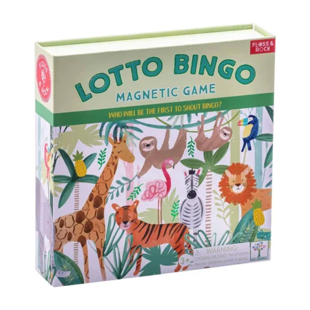 Lotto Bingo, magnetisches Spiel - jungle, Floss & Rock