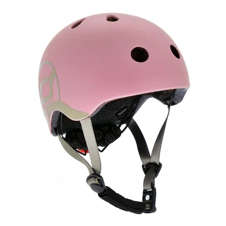 Scoot and Ride LED-Fahrradhelm, XXS-S - Rose