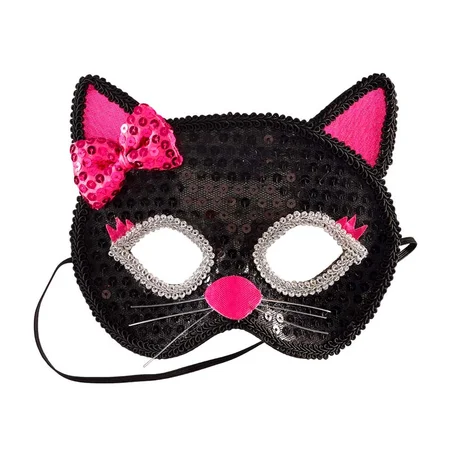 Souza Katzenmaske, schwarz/pink