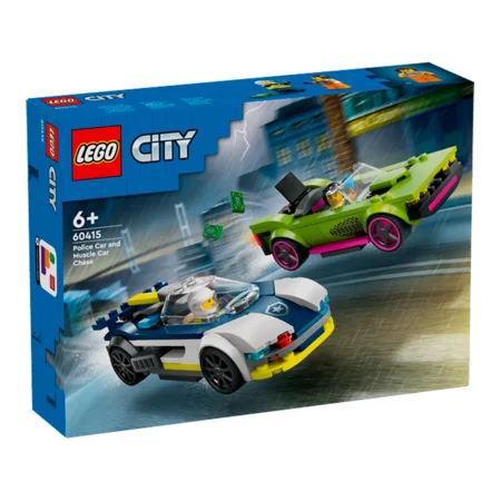 LEGO® City, Verfolgungsjagd mit Polizeiauto und Muscle Car