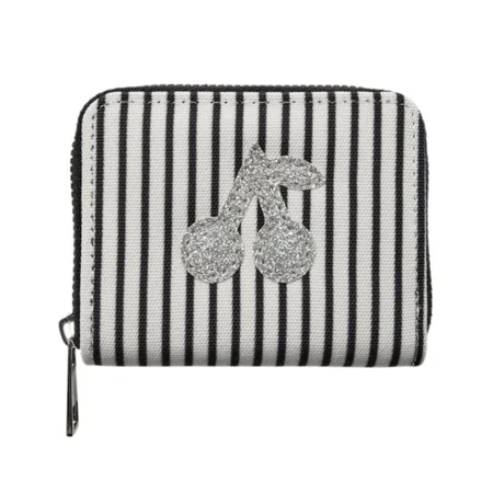 Portemonnaie, White Black striped, Sofie Schnoor 