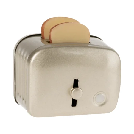 Miniatur-Toaster und Brot, silber, Maileg 