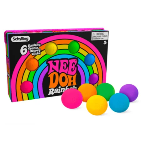 NeeDoh Teenie Rainbow 6er-Pack