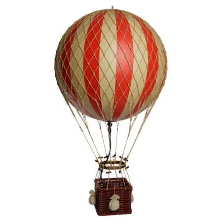 Heißluftballon, Jules Verne LED, true red, Authentic Models 