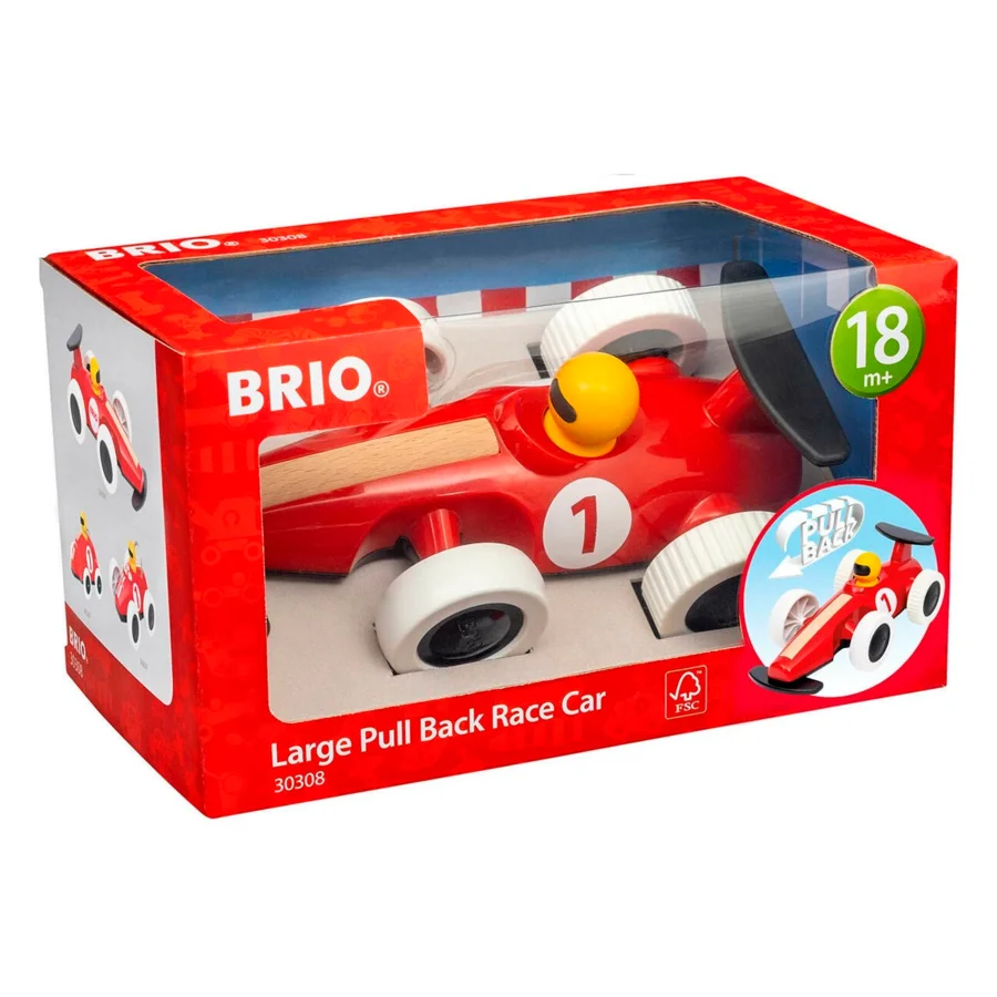 BRIO stor pull-back racerbil