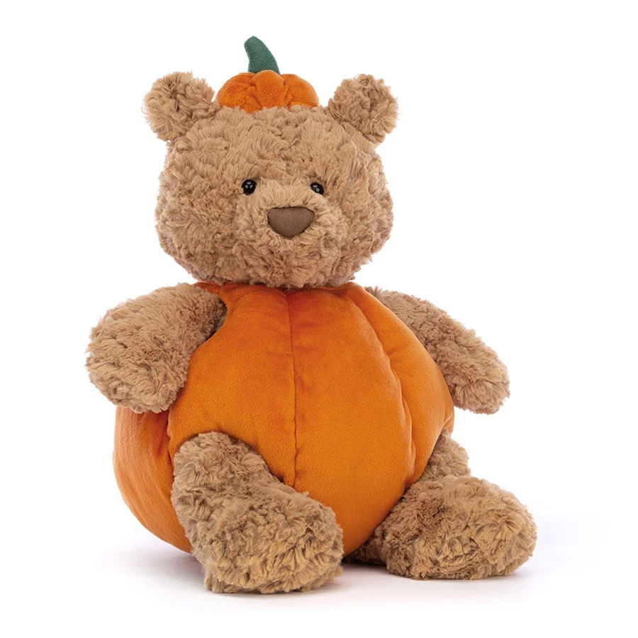 Jellycat Halloween, Bartholomew Bjørn græskar, 36 cm