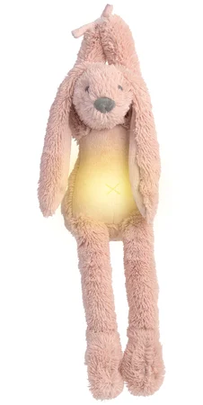 Happy Horse kaninen Richie bamse med natlys og beroligende lyde, old pink - 34 cm