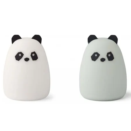 Liewood 2er-Pack Mini Callie Lampe Panda, creme de la creme/dove blue