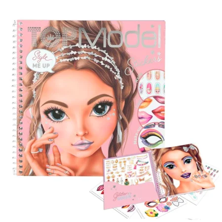 TOPModel Dress me up face stickerbog, glitter queen