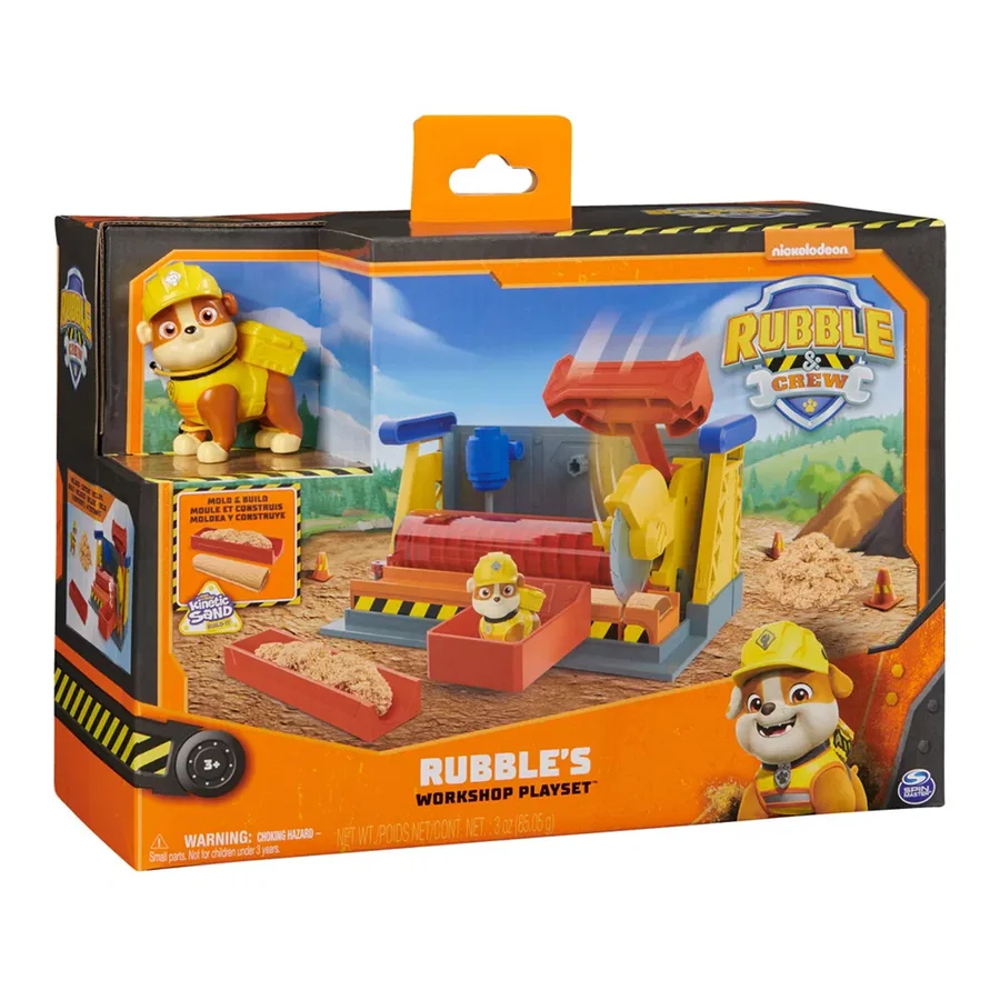 Rubble & Crew, Rubble´s værksted med Kinetic Sand