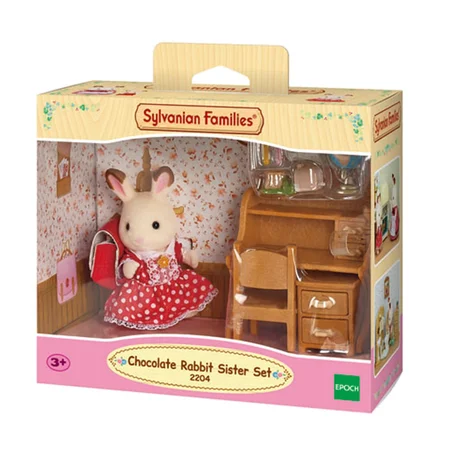 Sylvanian Families, søster kanin og skrivebord