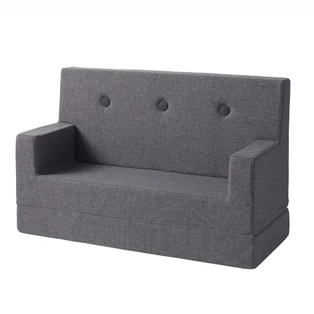 KK Kindersofa soft, blaugrau, byKlipKlap