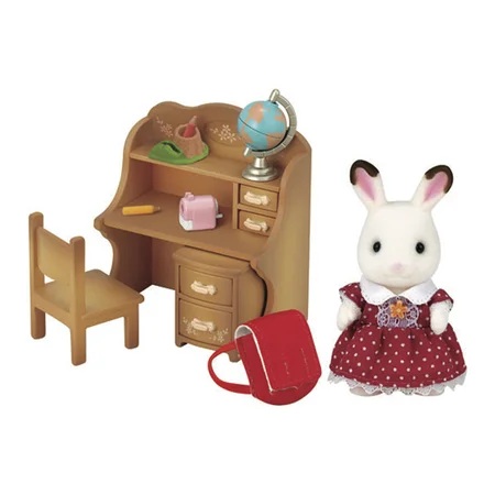 Sylvanian Families, søster kanin og skrivebord