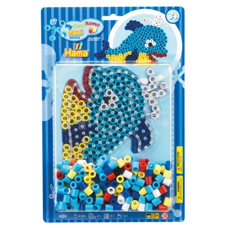 HAMA maxi perler i blisterpakke, hval