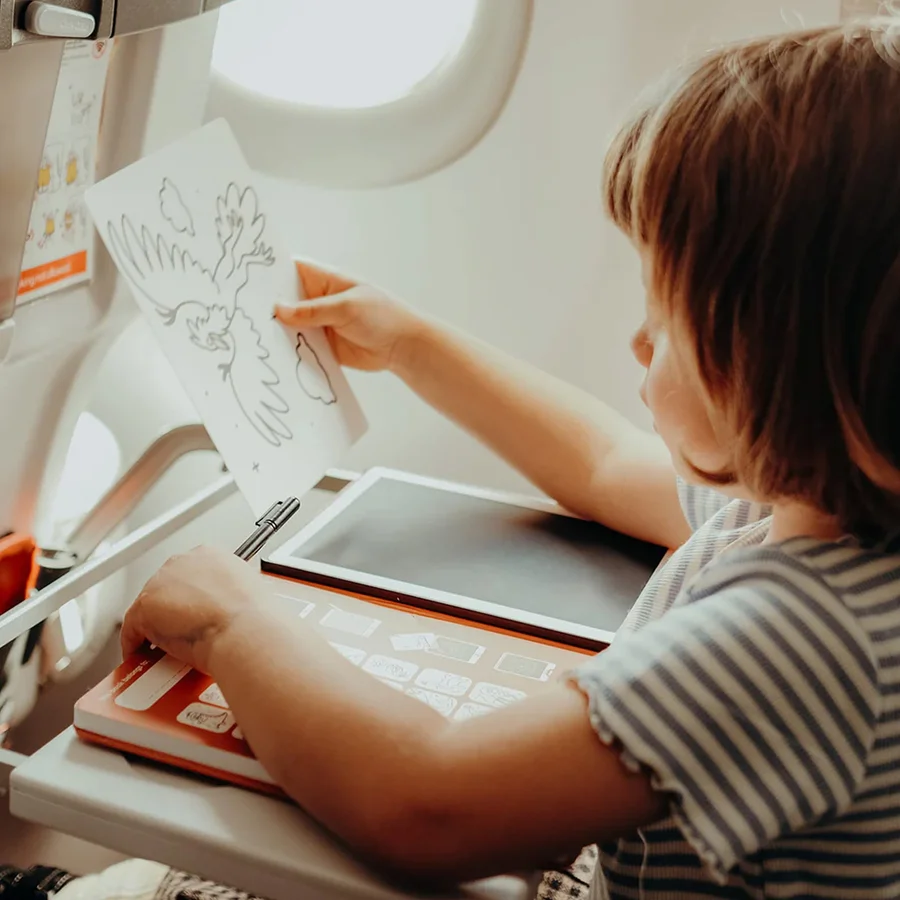 Kidydraw mini skitsebog med LCD skærm, havet og pirater