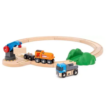 BRIO World Starterset Güterzug mit Kran A