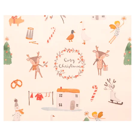 Maileg julegavepapir, Cosy Christmas - 10 mtr