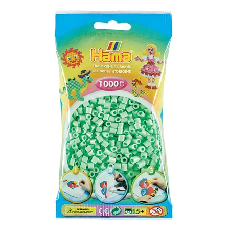 HAMA perler 1000 stk mint, frv 98