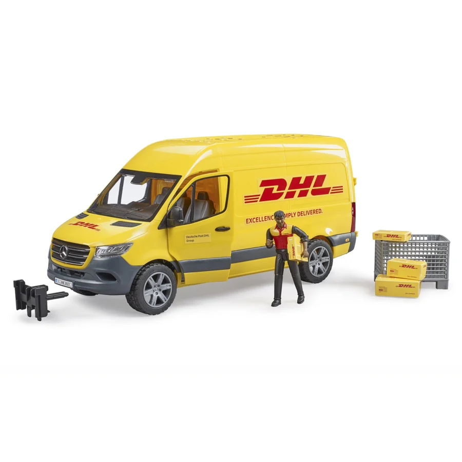 Bruder MB Sprinter DHL Varevogn m fører