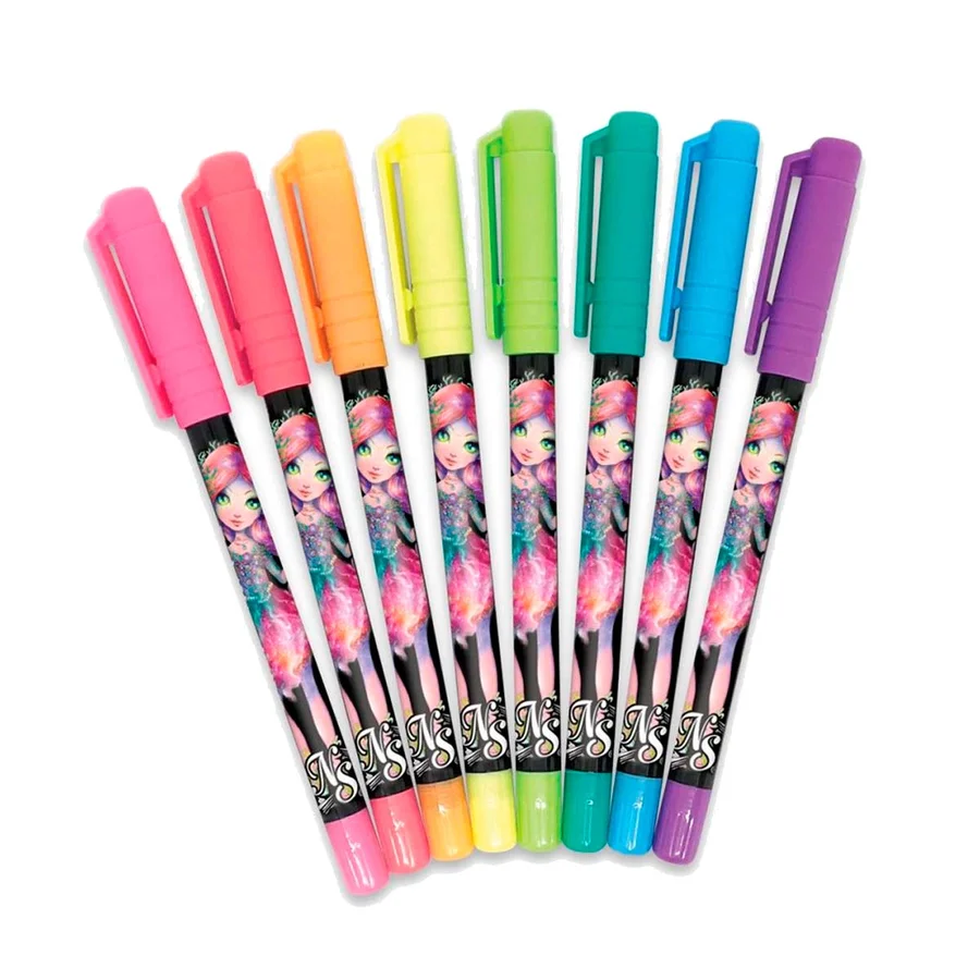 Nebulous Star Gel pen 8 stk neon