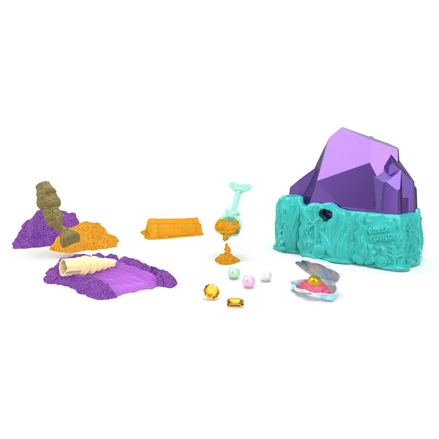 Kinetic Sand Havfrue Crystal legesæt