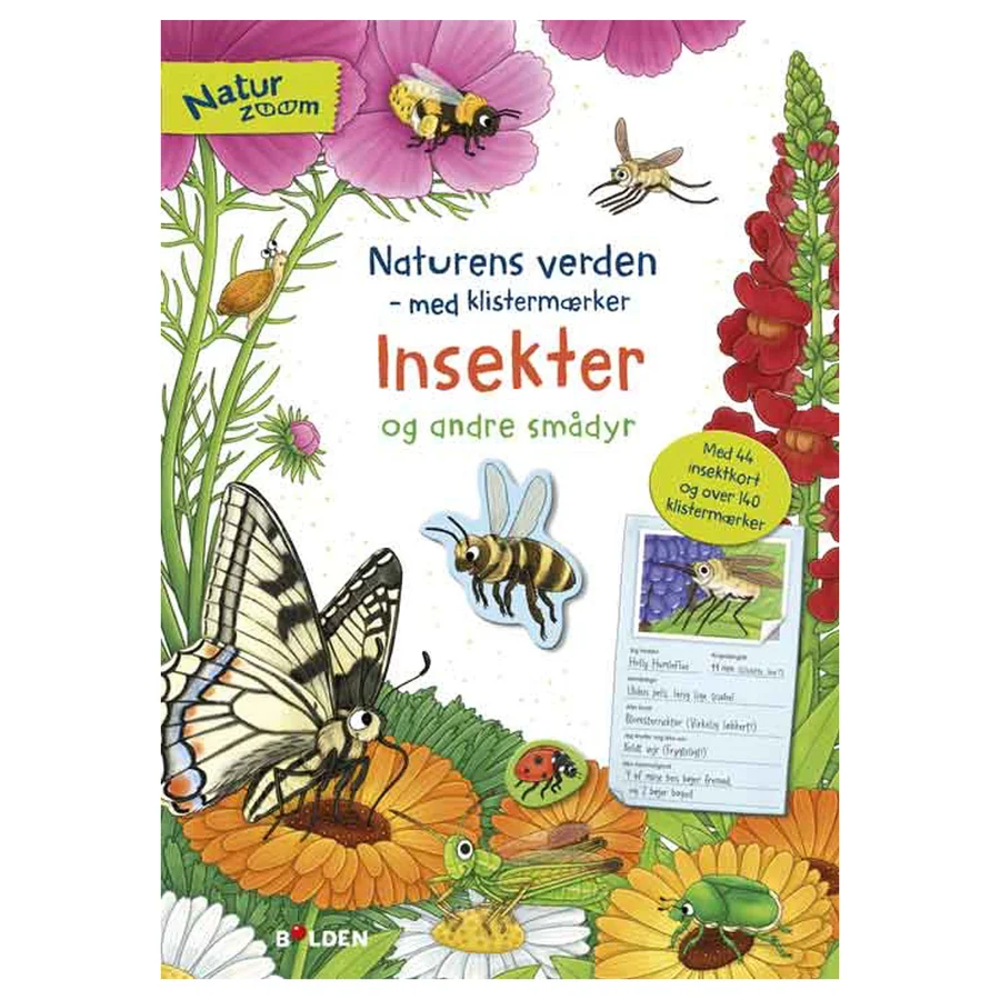 Naturens verden – med klistermærker – Insekter og andre smådyr