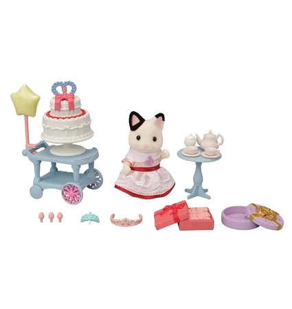 Sylvanian Families, fest sæt og tuxedokat pige