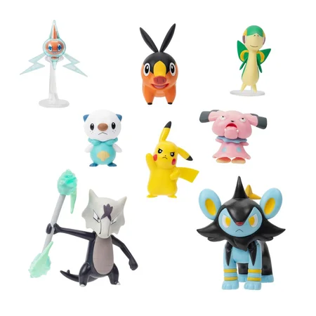 Pokemon battle figurer, 8-pak