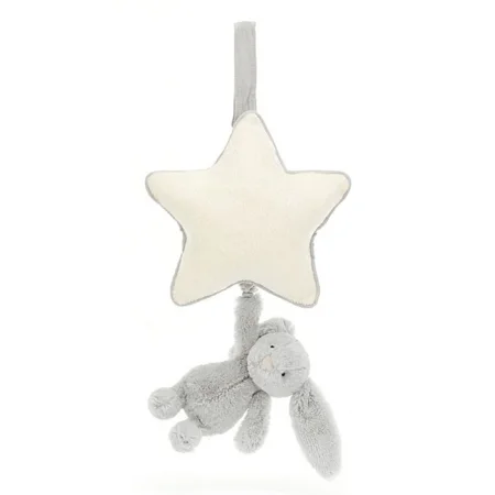 Jellycat Bashful Kanin spilledåse, silver