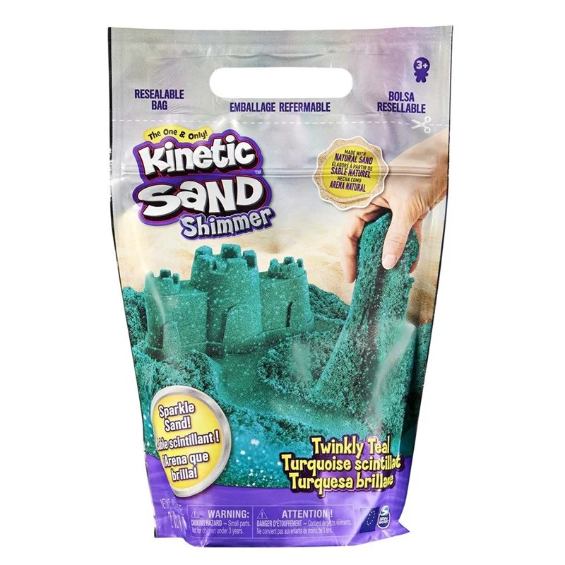 Kinetic Sand, Teal Glitter