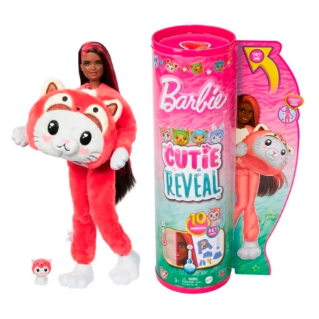 Barbie Cutie Reveal, killing i rød panda-dragt