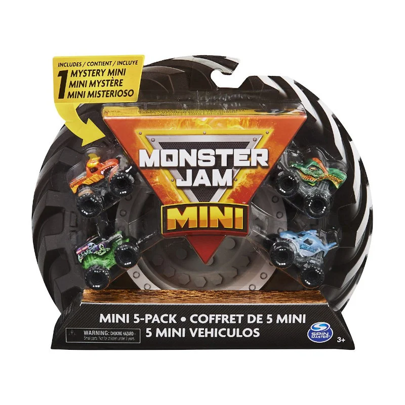 Monster Jam mini scale, 5-pak