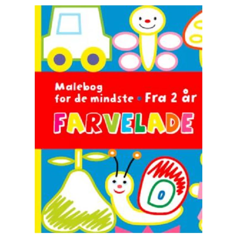 Farvelade, malebog for de mindste - fra 2 år