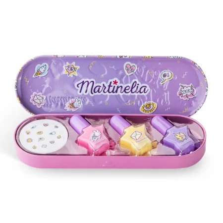 Martinelia tin box med neglelak og klistermærker, super girl