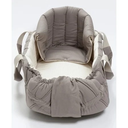 Copenhagen Colors Multifunktionel kaleche til babylift, dark grey solid w. cream stripe