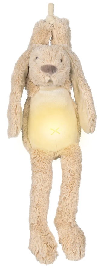 Happy Horse kaninen Richie bamse med natlys og beroligende lyde, beige - 34 cm