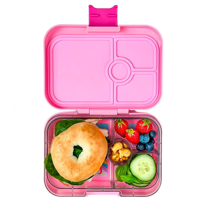 Yumbox Panino madkasse m 4 rum, power pink/unicorn tray