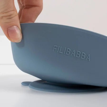 Filibabba silikone skåle, 2 stk Powder Blue