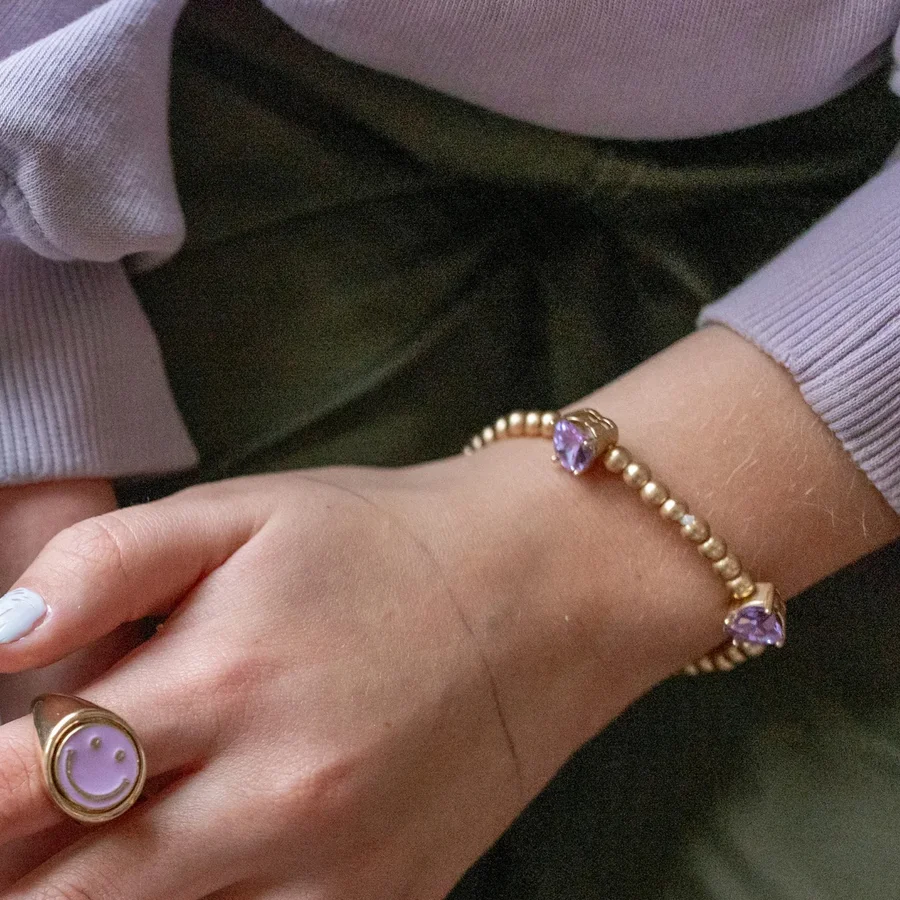 Great Pretenders armbånd, Chic Amethyst Love