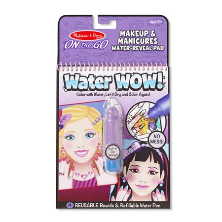 Melissa and Doug water wow, make-up og manicure