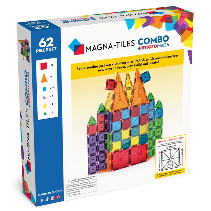 Magna-Tiles microMAGS Kombi 62 stk